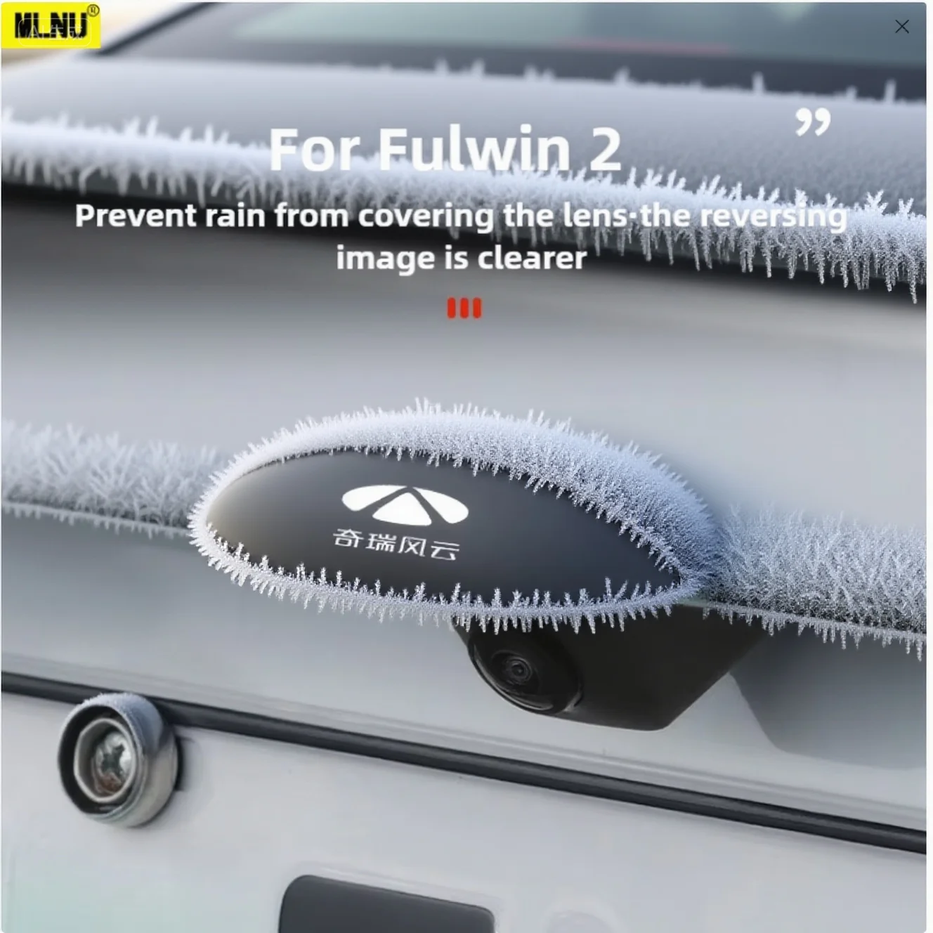 

For Fulwin T9 Rear Camera Rain Cover Accessories 2025/2024 Premium ABS, Long-Lasting、Anti-Scratch Reinf Clear Vision 2022-2023