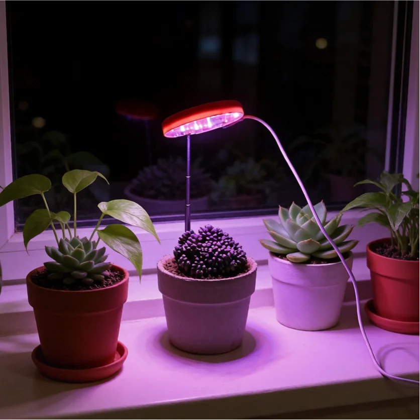 

Full Spectrum Grow Light for Indoor Plants,Small LED Plant Light with 3/9/12H Auto Timer & 10 Dimming Levels,3 Scientific Modes