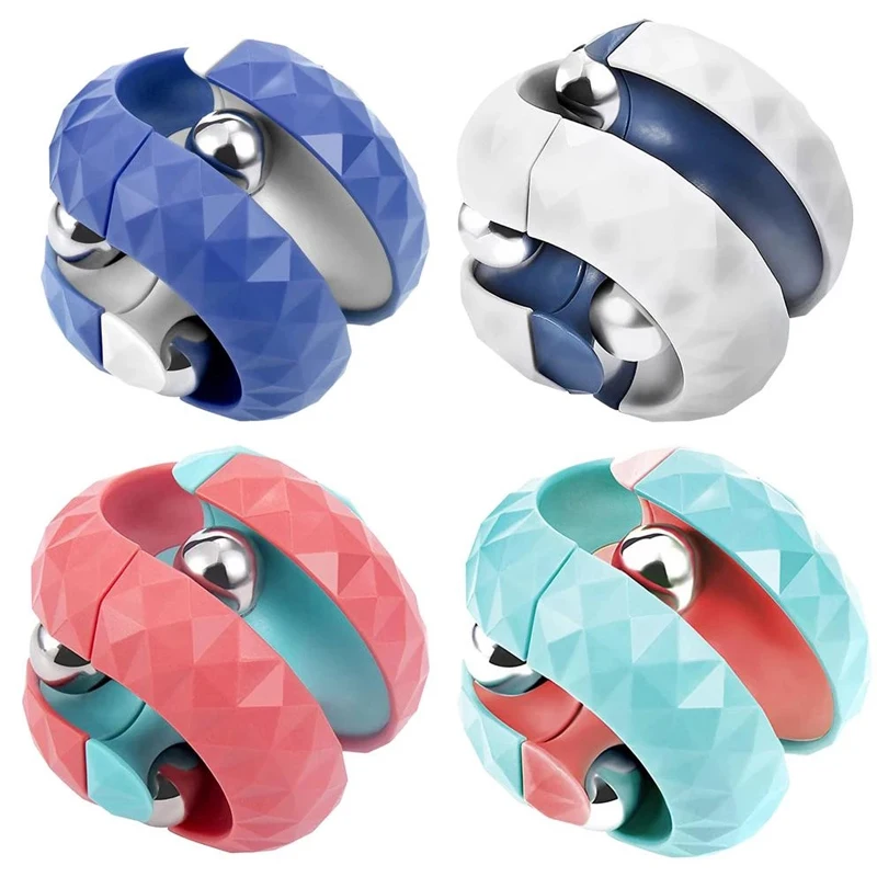 Boule orbitale unique pour adultes et enfants, piste de flipper, jouets Fidget Spinner pour le TDAH et l\'anxiété, instituts soulignés, cube,