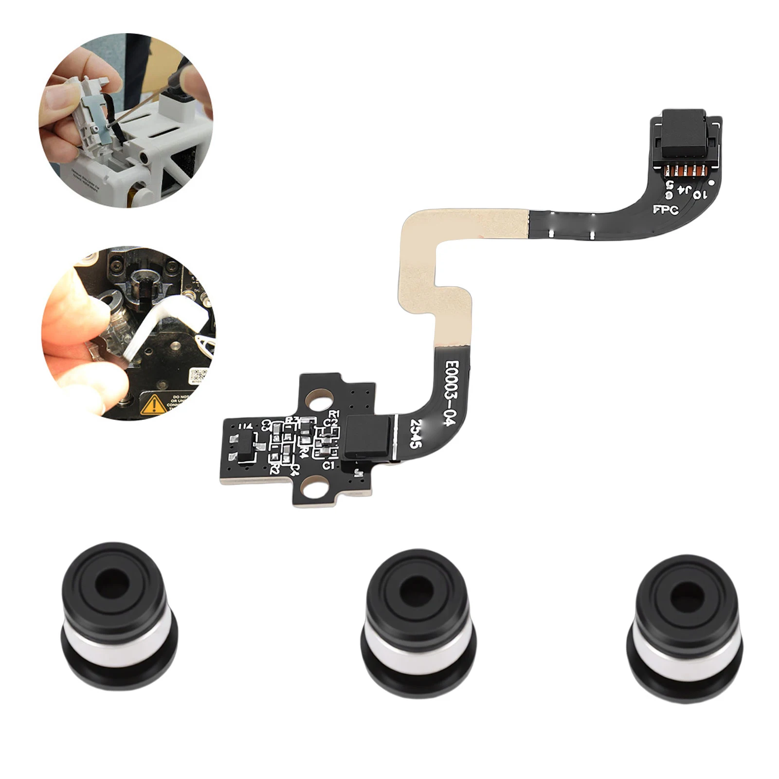 

Плата датчика Холла для 3D-принтеров Bambu Lab P1P/P1S, замена датчика филамента экструдера хотэнда с ленточным FPC-кабелем