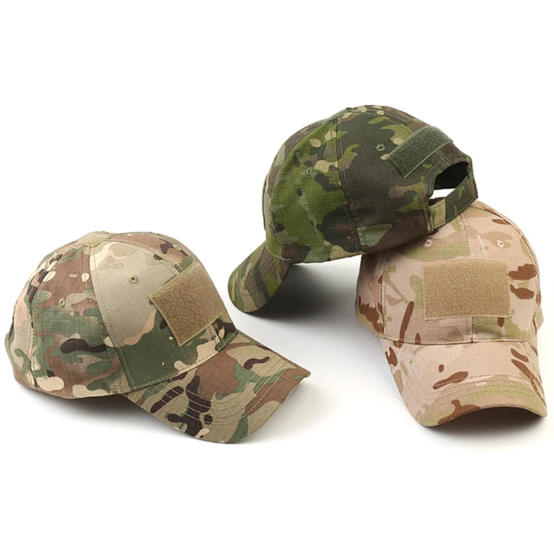 Taktyczny czapka wojskowa sportowy Snapback w paski czapka militarna oddychająca kapelusz kamuflażowy prostota wojskowa czapka polująca na kamuflaże