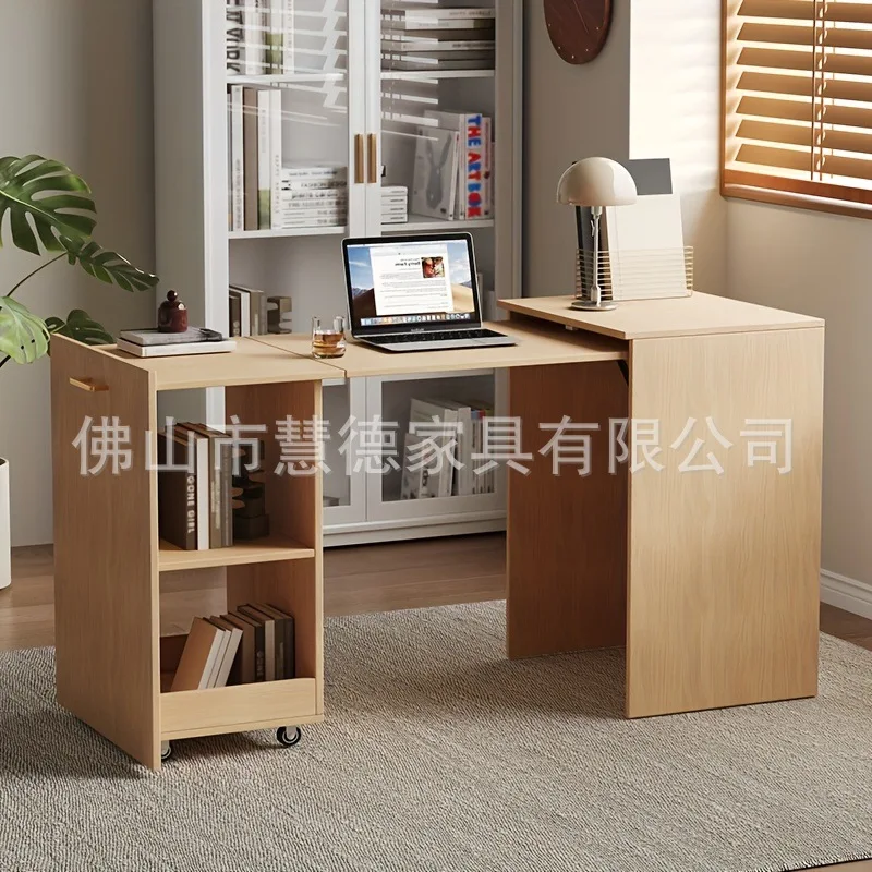 Retractable mobile white dining table rental furniture Amazon desk foldable table storage integrated folding