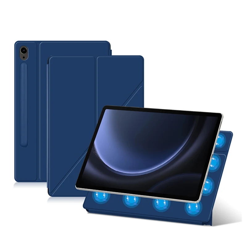 Magnetische Tablet-Abdeckung für Samsung Galaxy Tab S8 S9 Ultra 14,6 S7 S9 FE Plus 12,4 11 10,9 Zoll TB-X510 X516 X610 X616 Smart Case – Detail 10