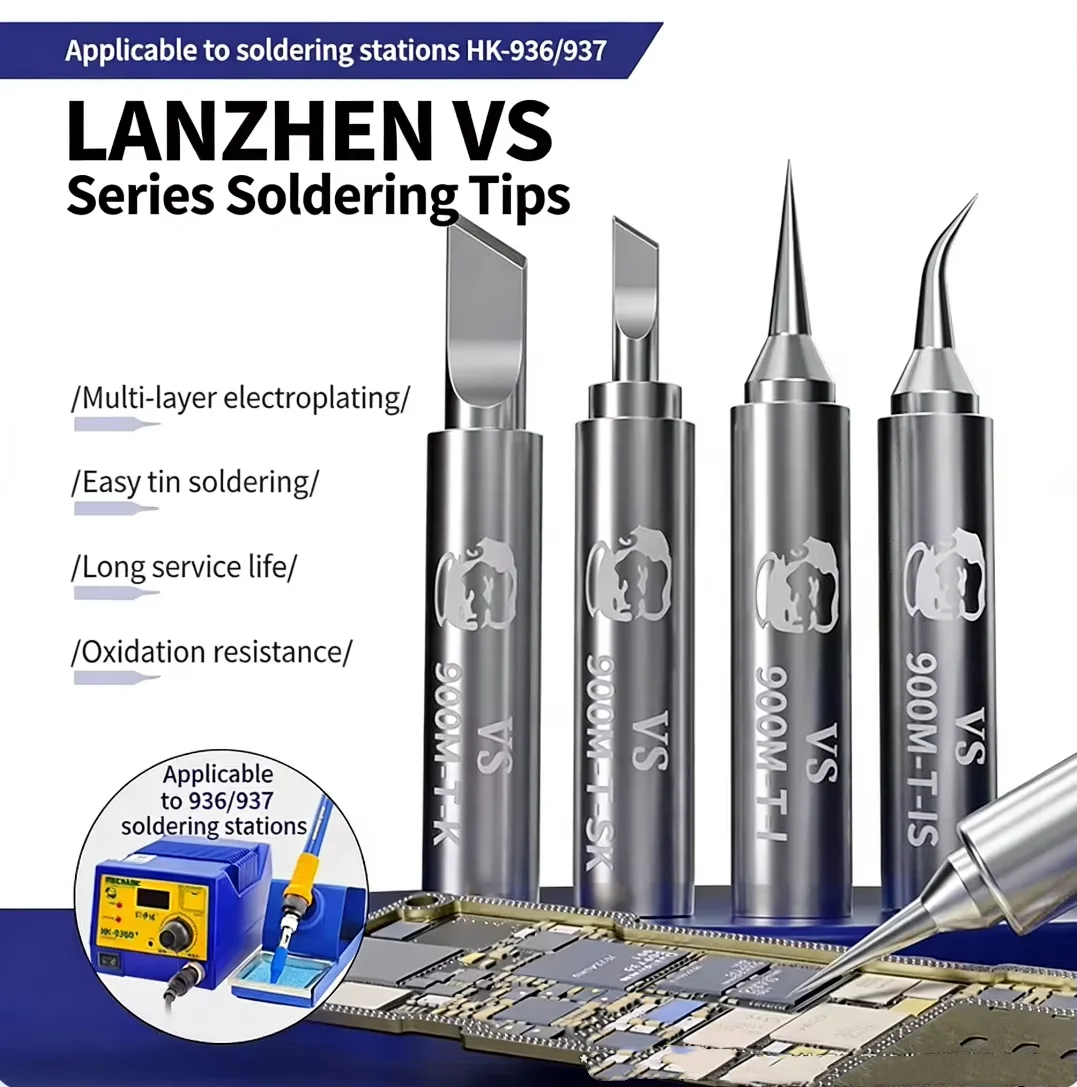 900M Welding Tips Soldering Iron Head Replacement For 936 937 Soldering Stations Durable Solder Head Welding Accessories