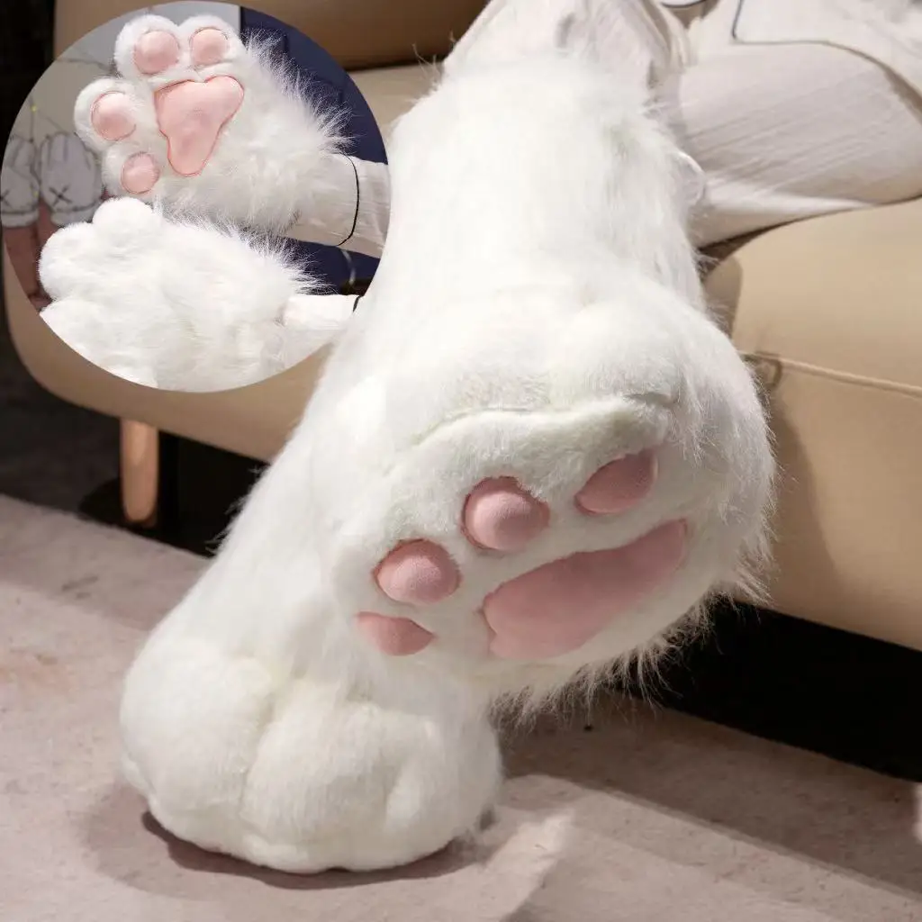 لطيف 2D القط مخلب أفخم Fursuit Kawaii فروي تأثيري القط مخلب قفازات أجنحة القط أحذية فروي الأحذية أنيمي حفلة تأثيري حلي