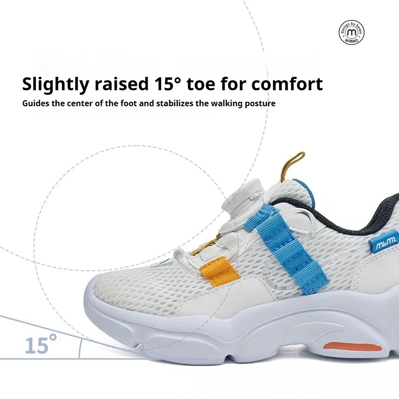 M1&M2 Summer Sport Shoes Net Breathable Mesh Sneakers Rubber Leisure Trainers Casual Kids Running Tennis Shoes  Leisure Trainers