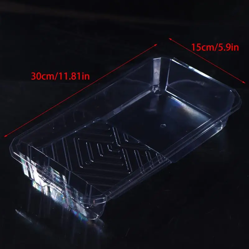 {MX} 5/10 قطعة من البلاستيك الشفاف القابل للتصرف 4 بوصة وسادات طلاء 4 بوصة بطانة صينية الزيت أدوات طلاء صديقة للبيئة