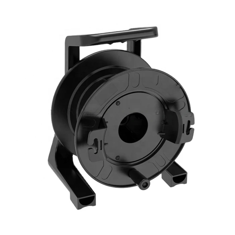 Drum System Unbreakable fiber cable reel with Winder 235 mm Empty Cable Drums reel rack mechanical cable reel