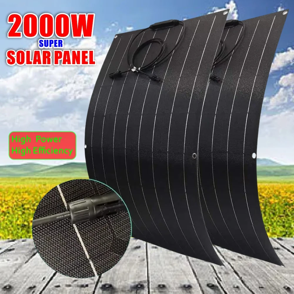 2000W 4000W Solar Panel Kites High Efficiency Solar Portable Power Bank 1000W Charging Outdoor Solar Cells For Home/Camping