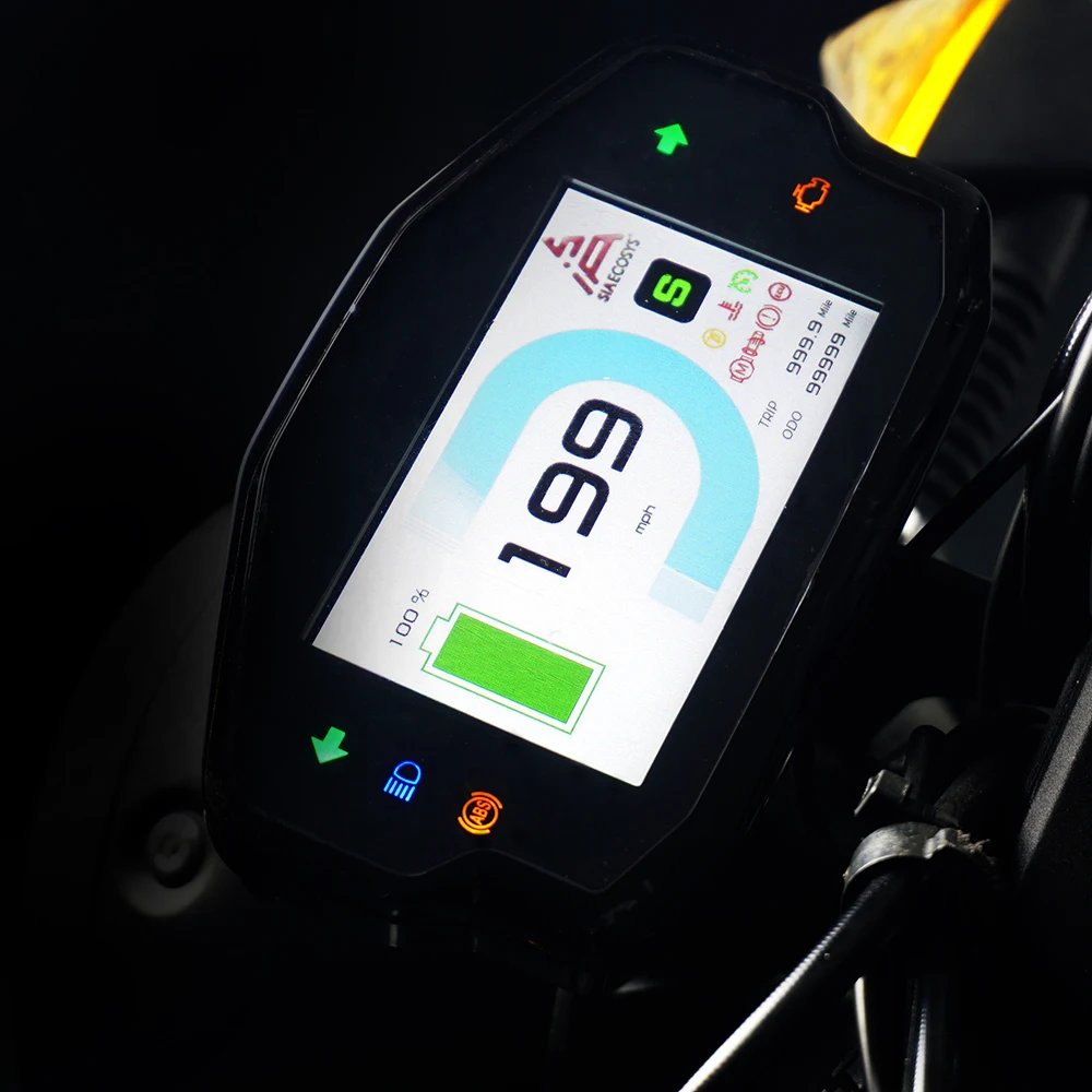 SIAECOSYS NEW DKD 061 TFT with CAN-BUS Communication Electric Scooter Optional Instrument LCD Display Speedometer