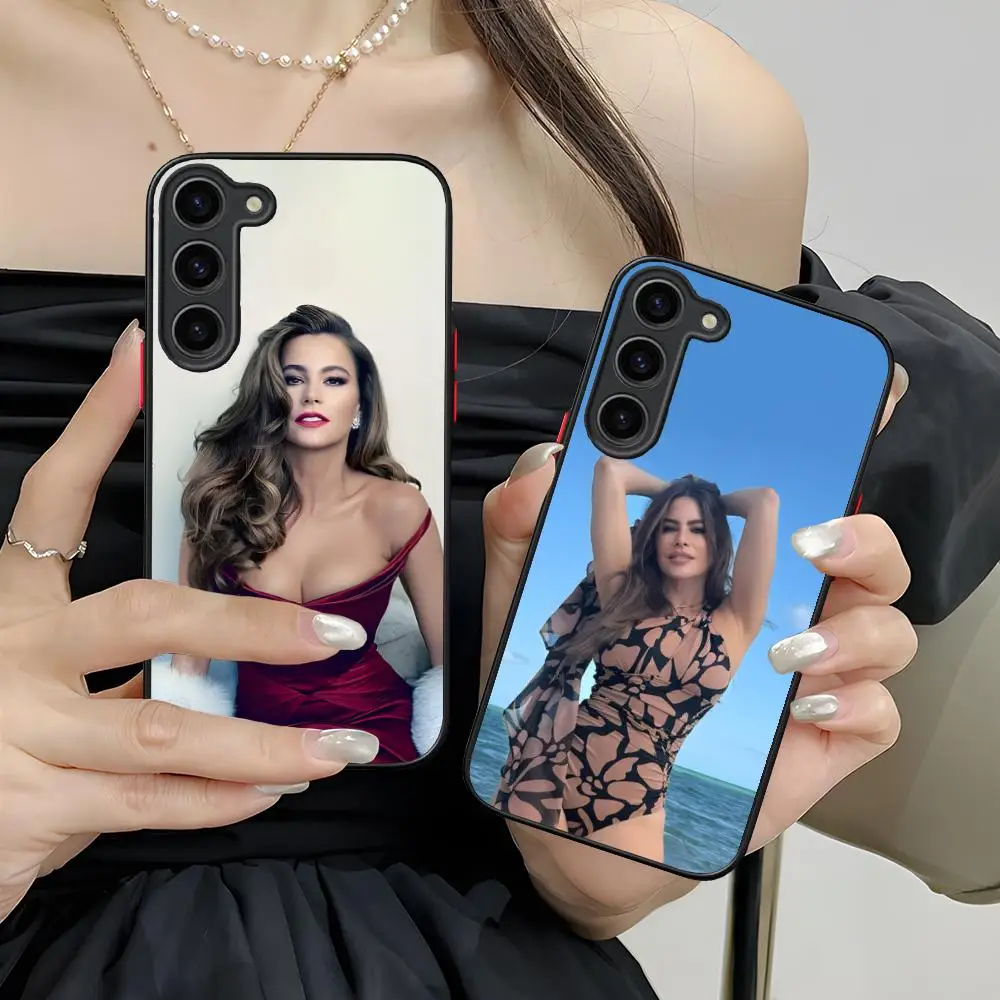 Sofia Vergara Phone Case for Samsung Galaxy S26 S25 S24 S23 S22 S21 Plus FE Ultra Skin Feel Shockproof Cover