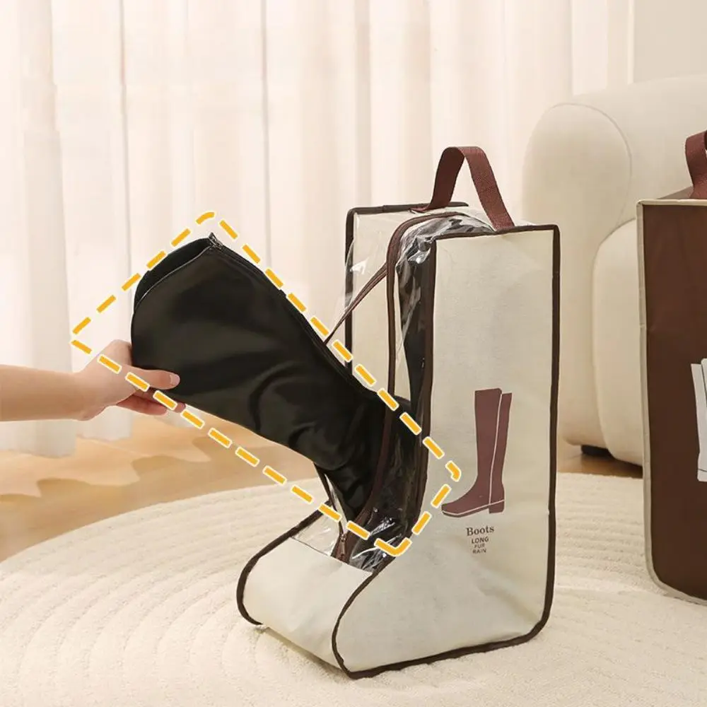 1pc Storage Bag Shoes Storage Travel Boots Storage Bag Household Widened Boots Short Boots Bag Visual Portable Shoe Bag
