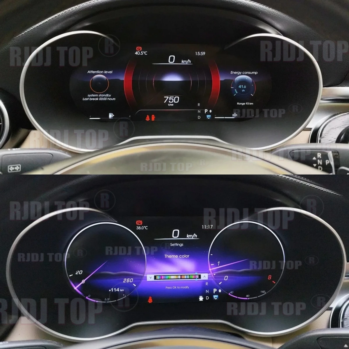 LCD Car Digital Cluster Instrument CockPit For Benz A/CLA/C/E Class W205 GLC X205 W204 W212 W176 2015-2020 Speedmeter Dashboard