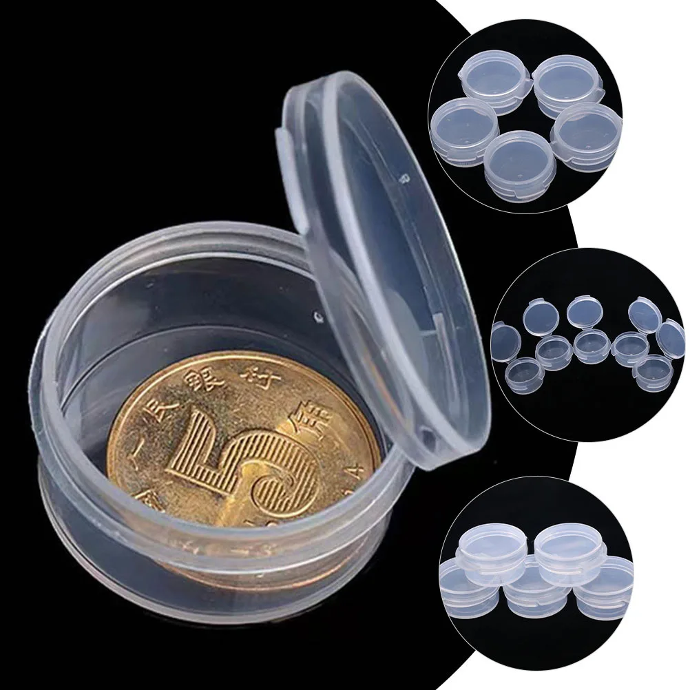 

25pcs Soil Storage Jars Transparent Round Plastic Containers For Soil Sample Moisture Observation Reusable Clear Small Jars Lab