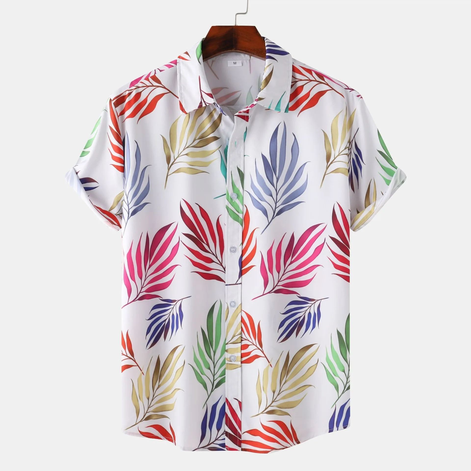 

Men's Casual Fashion Hawaiian Beach Vacation Printed Short Sleeve Shirt Summer Loose Beach Oversize Top Men's Shirts For Boys