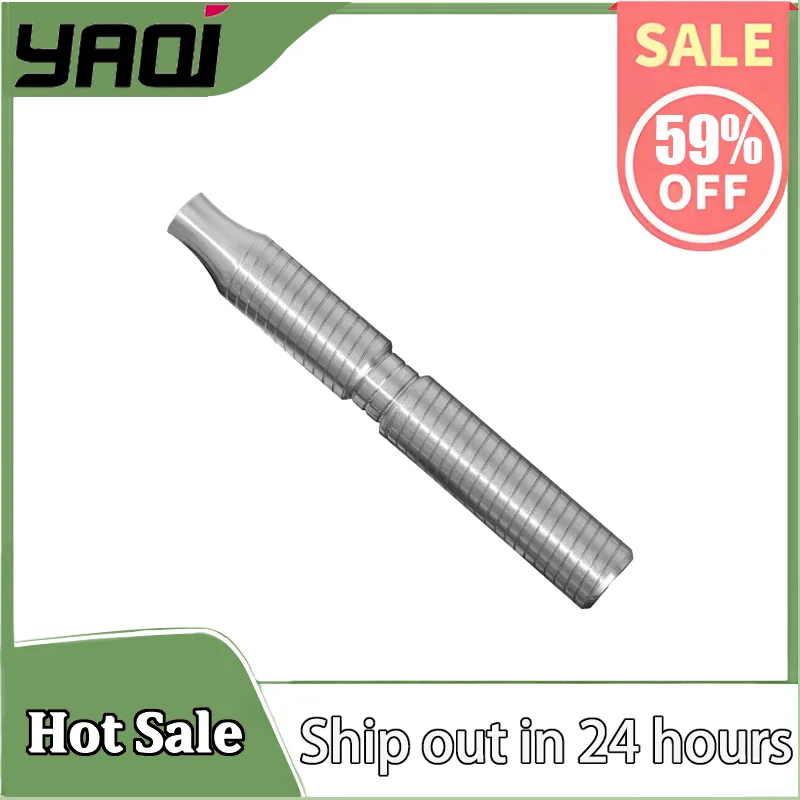 

YAQI 88mm Premium Solid Stainless Steel Material Safety Razor Handle - Heavy Weight Grip Barber Tool Men's Grooming