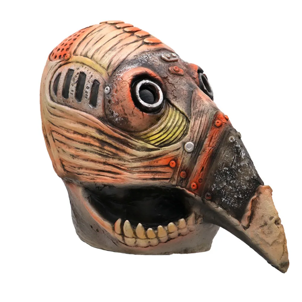 Pestdoktor-Vogelmaske mit Langem Schnabel, Cosplay Steampunk Halloween-Kostüm-Requisite aus Latex-Material – Detail 1