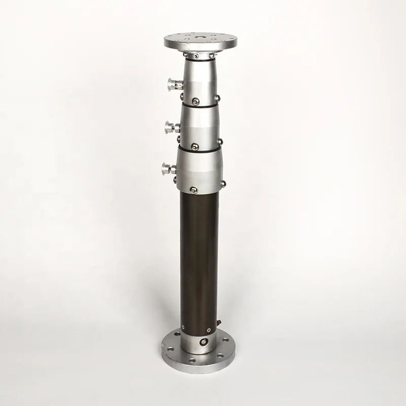 Self-locking telescopic mast aluminum manual or pneumatic telescopic rod for camera antenna and luminaire