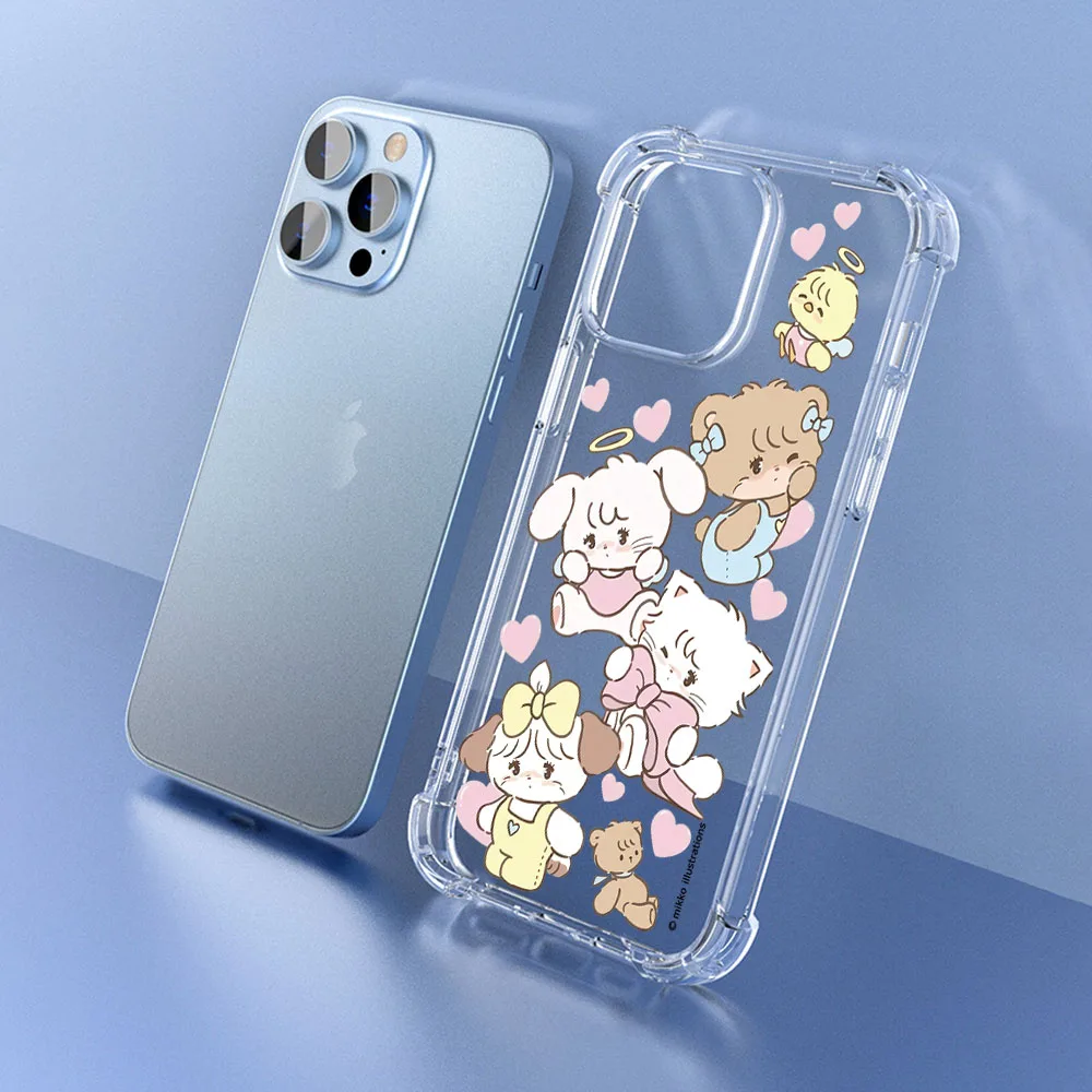 Cartoon Mikko Family Portrait Phone Case For iPhone 14 13 12 11 Pro X XS XR Max 7 8 Plus SE 2020 2022 Mini Soft Clear TPU Cover