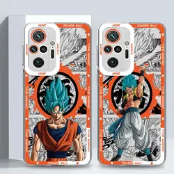 D-Dragons Balls Goku DBZ Case for Xiaomi Redmi Note 11 Pro 11S 9 12S 10 9S 10S 12 Pro Plus 5G 9 Pro Back Transparent Soft Cover