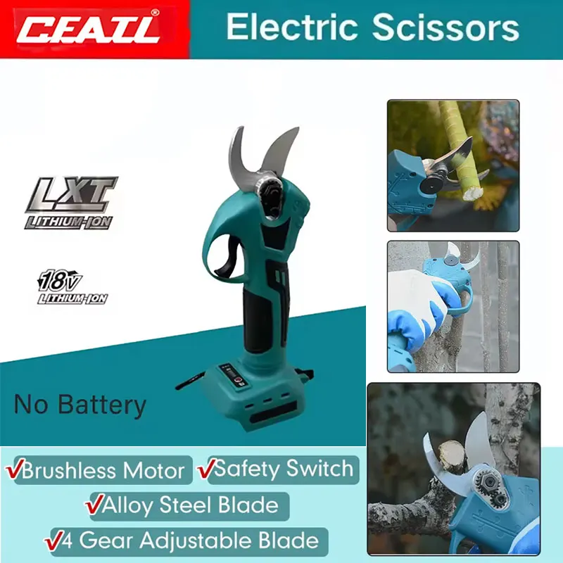 

2025 New For Makita 18v Battery Professional Cordless Electrician Scissor Wireless Drilling Tool Garden Trimmer️️️