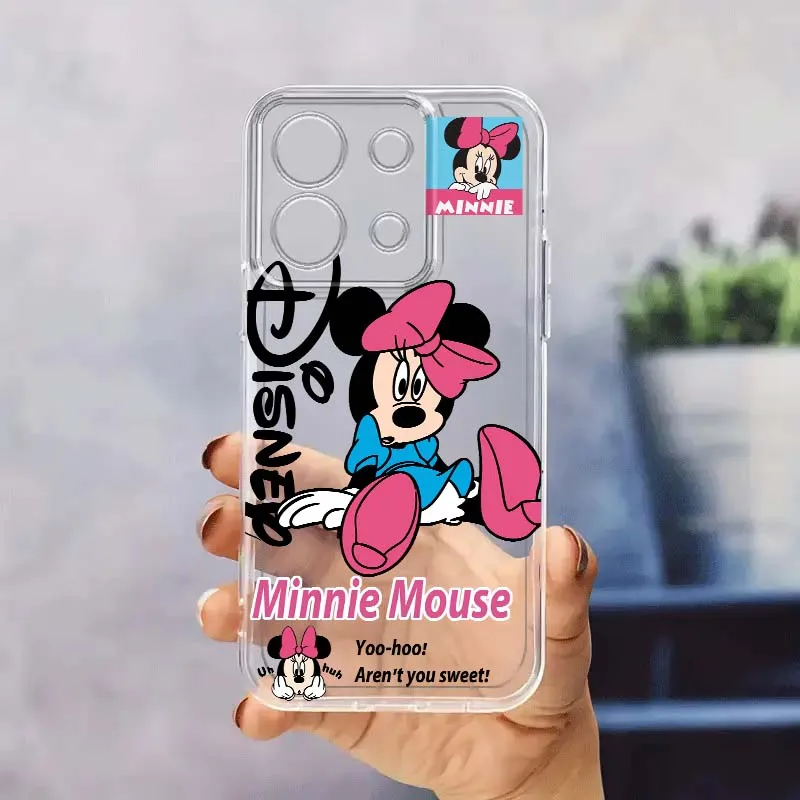 

Mickey Mouse Donald Duck Phone Case For Xiaomi Redmi 10 11 K30 K40 K50 K60 K70 Pro Prime Plus Ultra Zoom 5G TPU Transparent