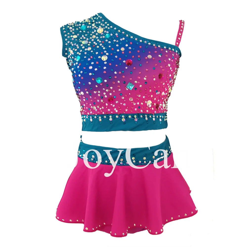 JoyCan-فستان رقص موسيقى الجاز الغنائي ، الزي الوردي ، ملابس الرقص القطبي ، تدريب أداء الفتيات