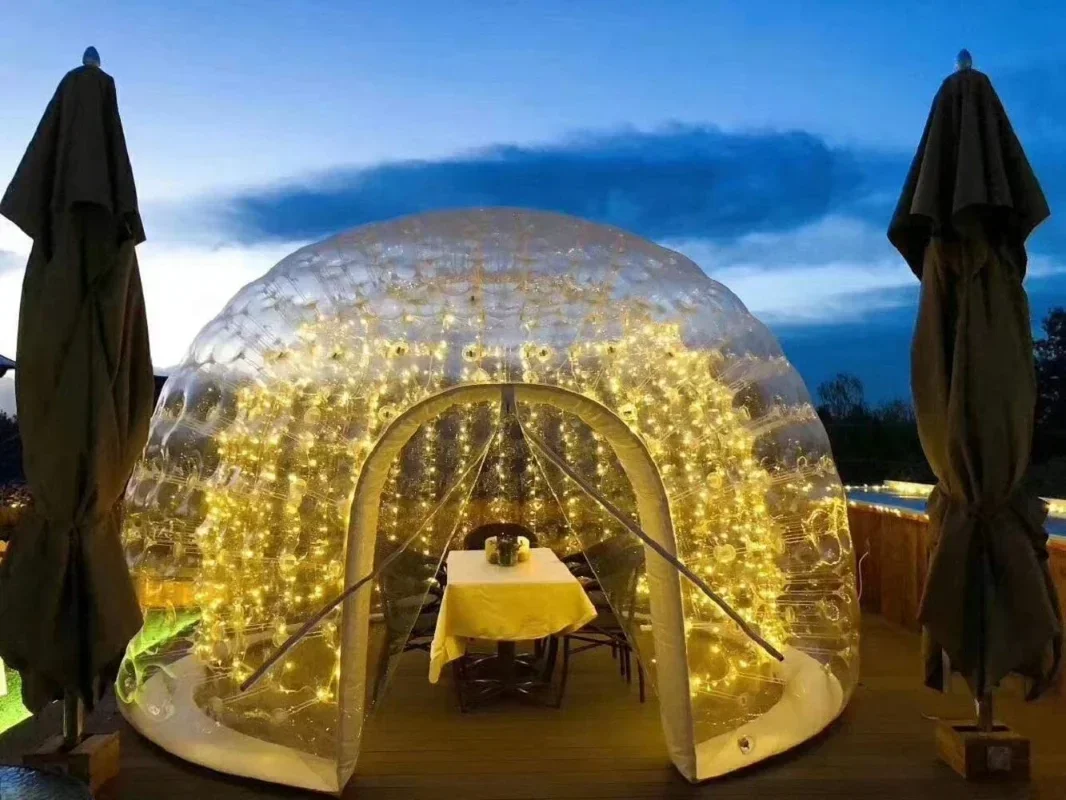 

Hot SalesCustomized Inflatable LED Clear Dome Tent Inflatable Bubble Tent For Camping