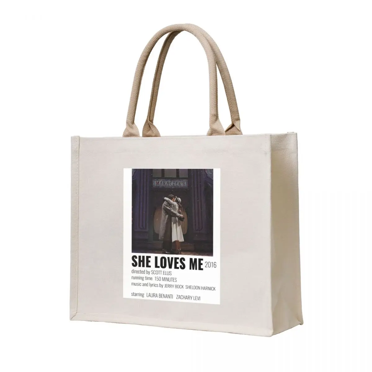 

She Loves Me Musical Poster Tote Bag bags woman 2025 Lady bag Canvas bag for women
