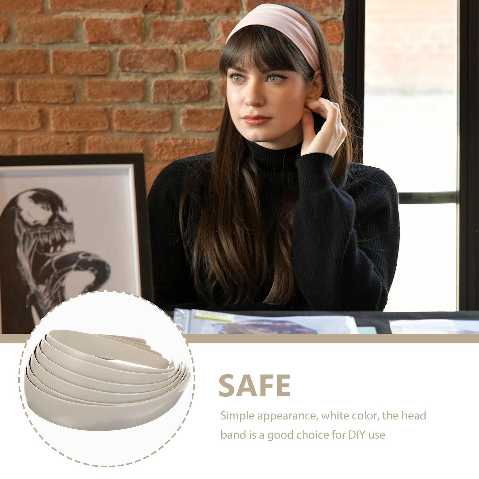 

12pcs Plastic Headb s DIY Hair Accessories Plain Blank No Teeth Daily Headdress Women Girls Stylish Practical Durable Hoop