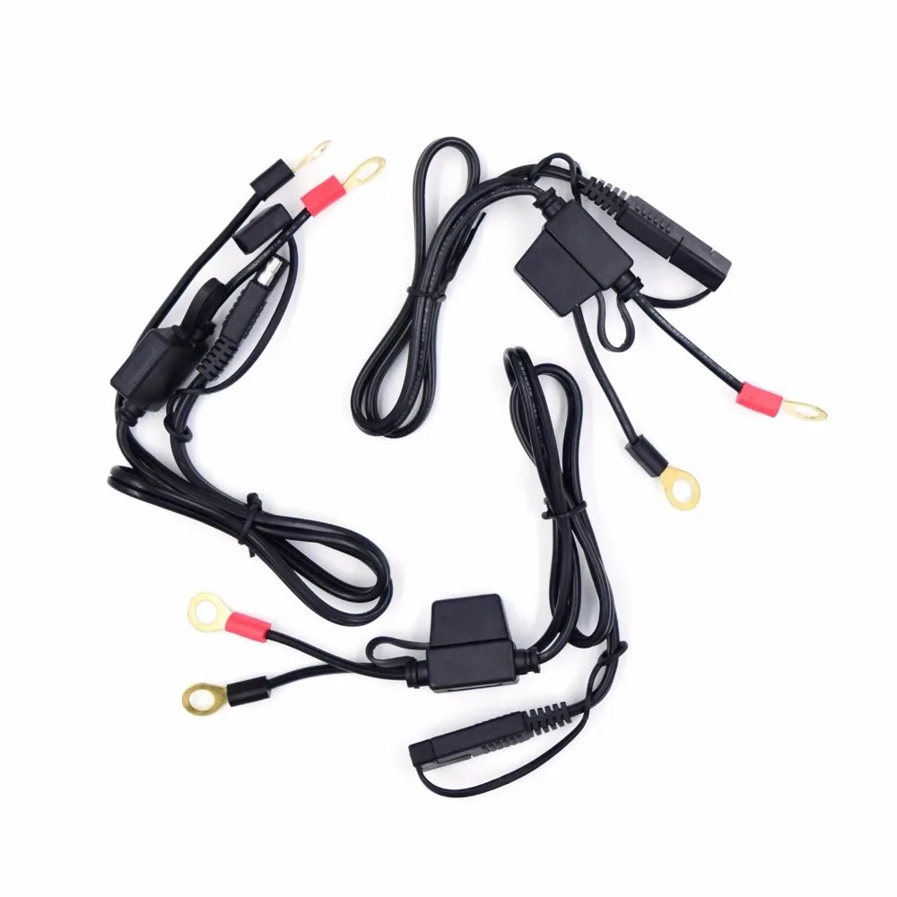 Motorcycle Battery Connecting Wire Charger Terminal to SAE Quick Disconnect Cable 12V Motorcycle Battery Output Connector
