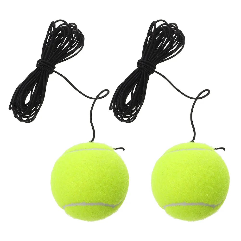 

2Pcs Tennis Elastic Rope Training Balls for Solo Practice Improve Coordination Reaction Beginner Friendly Portable