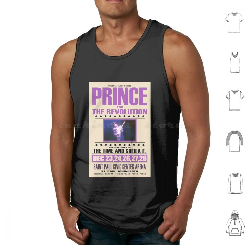 

The Revolution Tank Tops Vest Sleeveless The Kid Albert Magnoli Apollonia Purple Rain Musical Romance Xmas Morris Prince