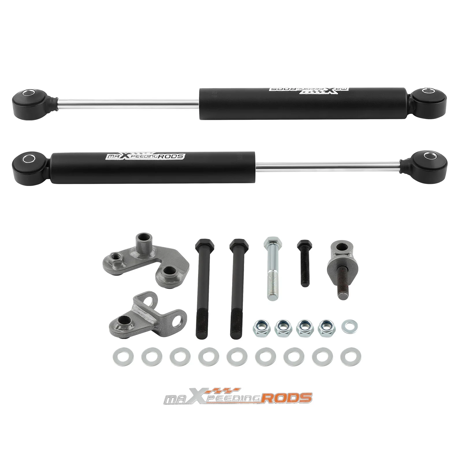 maXpeedingrods Dual Steering Stabilizers Kit for Wrangler TJ Cherokee XJ 84-06