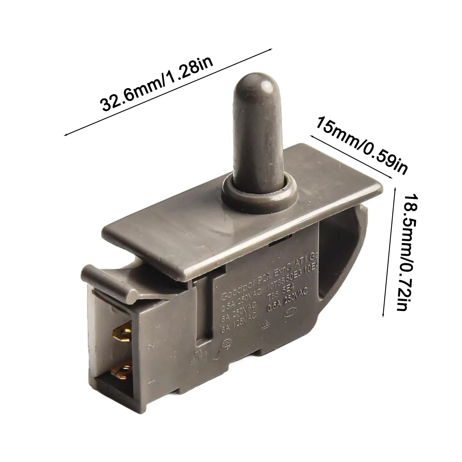 Efficiently Designed Refrigerator Door Light Control Switches 2 PCS Normally Closed Push Button Type for Reliability