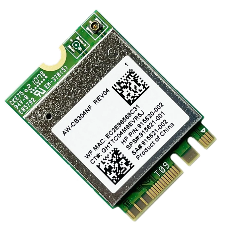 Placa de rede IPC sem fio, AW-CB304NF, RTL8821CE, 2.4G, 5G, Dual Band, Bluetooth 4.2, 433Mbps, 802.11AC, Laptop