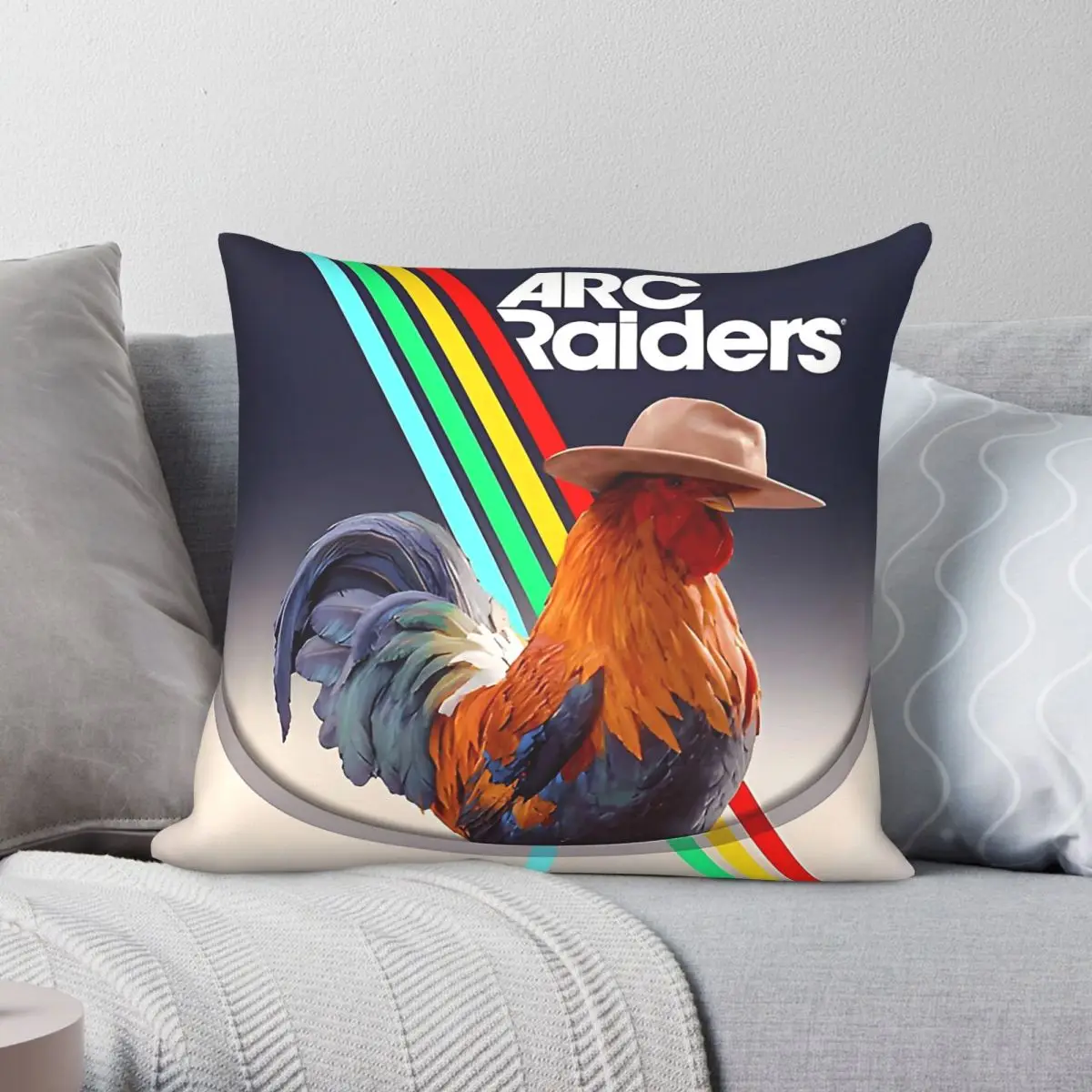 Arc Raiders Game Pillowcase Polyester Linen Velvet Printed Zip Decor Pillow Case Room Cushion Cover