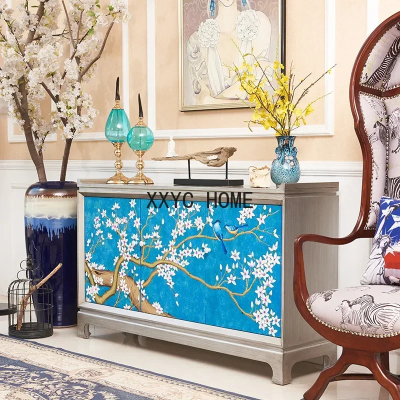 Living Room Hallway Luxury Shoe Cabinet Club Tea House Partition Decoration Side Cabinet