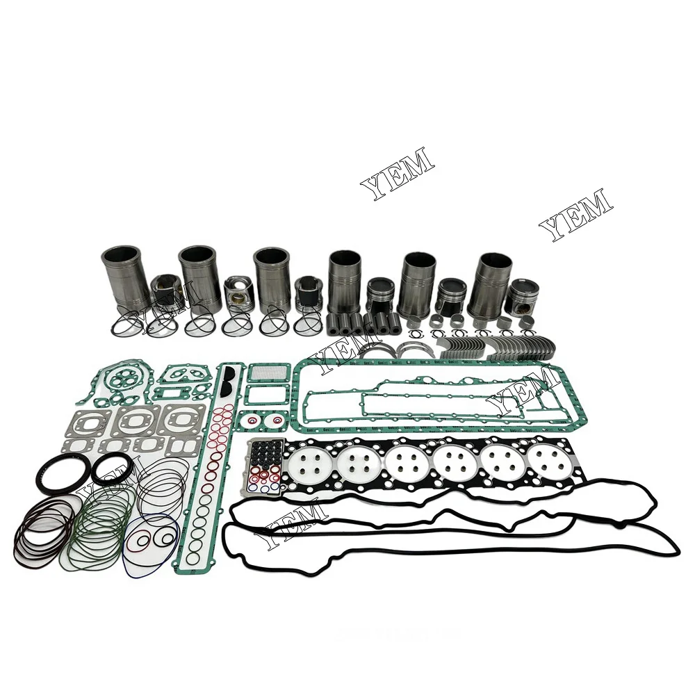 D6CB Cylinder Liner Kit With Gasket Set Bearing For Hyundai Engine.