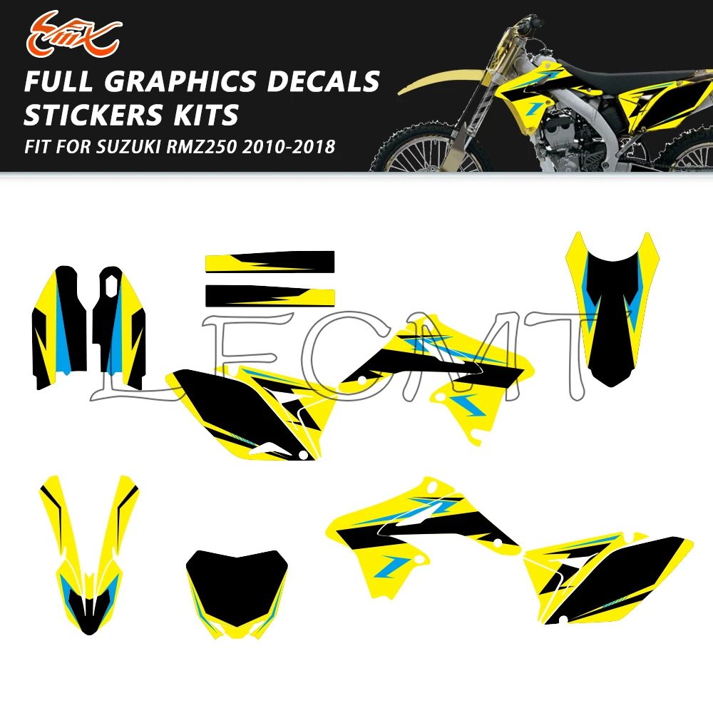 

Графические наклейки-декали для мотоцикла, подходят для SUZUKI RMZ250 RM-Z250 RM-Z RMZ 250 2010-2018 2017 2016 2015 2014 13 12 11