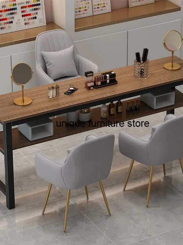 Mesas De Prego De Madeira Profissional para Manicure, Mesa Moderna, Mesas De Prego Simples, Móveis Para Sala De Estar, Mobiliário De Salão, MR50NT