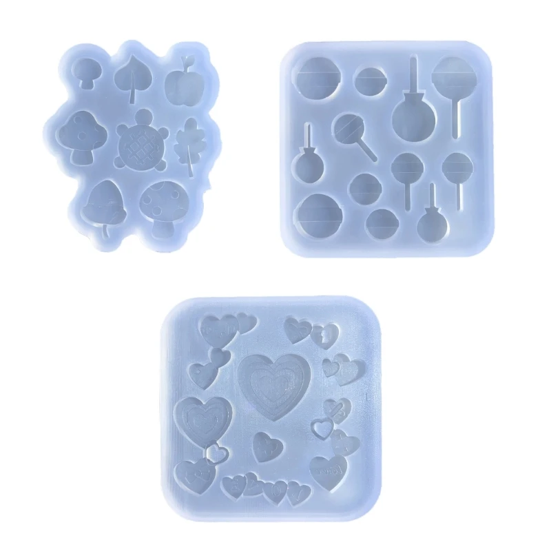 Y1UB Candy Resin Mold Resin Shaker Mold Filler Silicone Shaker Filling Mold