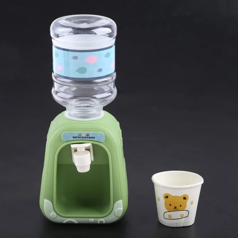 Precioso dispensador agua en miniatura, juego escritorio, juego para niños y niñas, regalo cumpleaños D5QF