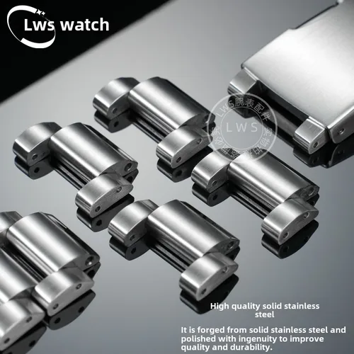 Imagen 2 del producto Para Citizen Eco-Drive CC3060 3064 3067 correa de acero inoxidable enlace sección de mesa reloj pulsera alargada accesorios de extensión de Metal