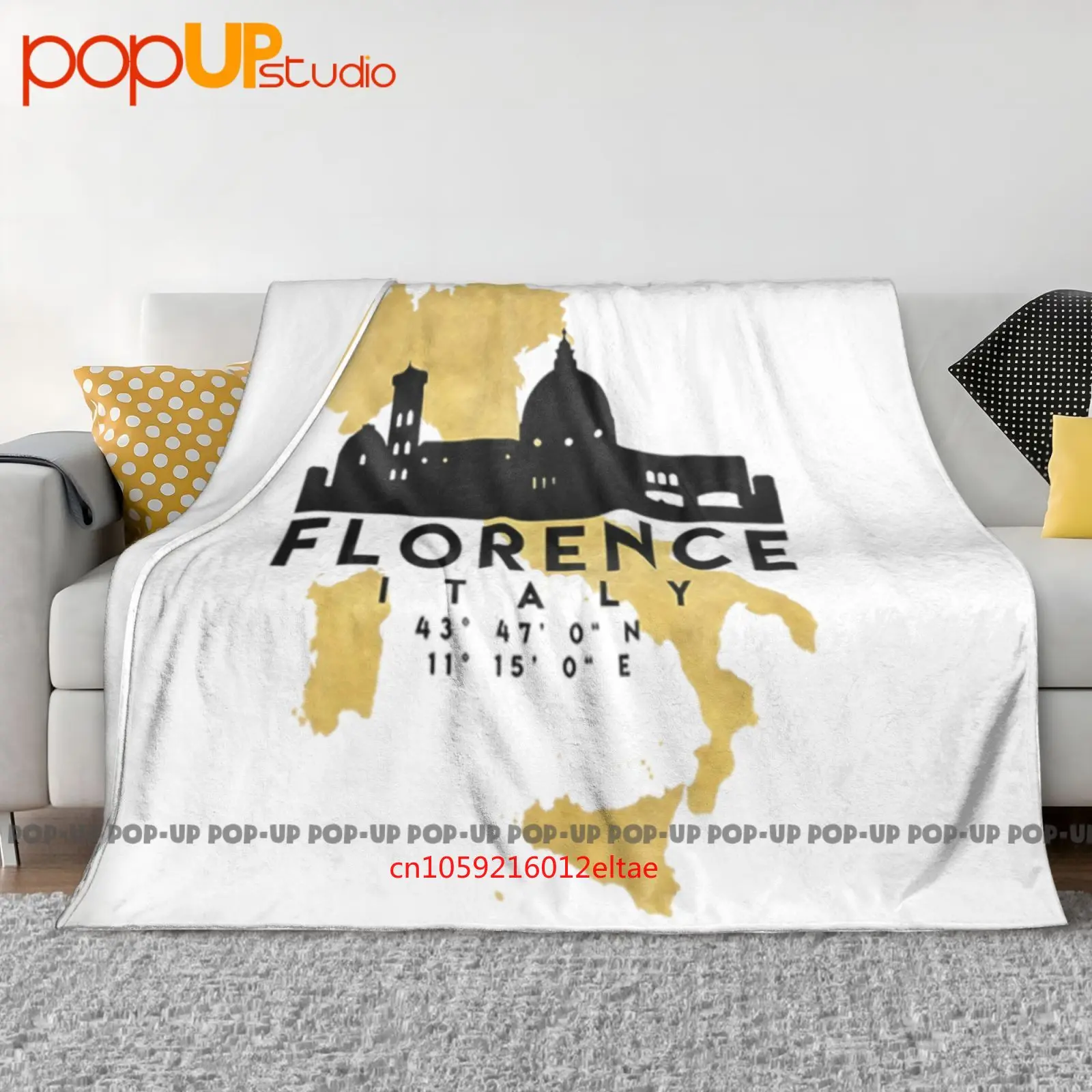 Mappa Firenze Florence Cobertor ultramacio colcha capa de sofá de inverno capas de cama
