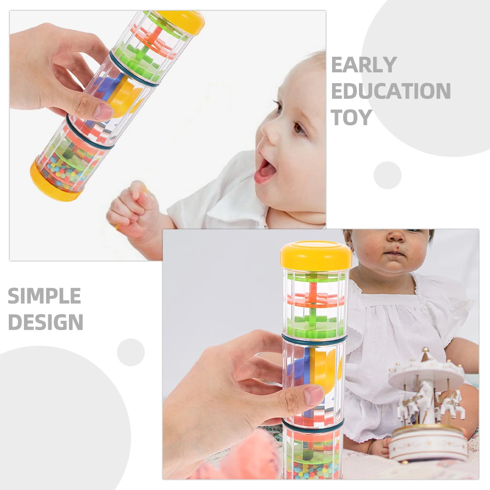 

2 Pcs Rain Sound Tube Teaching Aid Toddler Musical Instruments Stick Noise Children's Toys