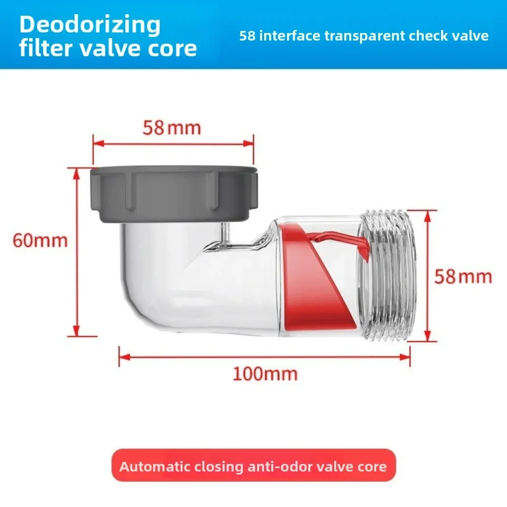 Kitchen Sink Drain Pipe Drain Downpipe Joint Drainage Tube Pipeline Accessory  Wash Basin Drainage Pipe Odor Proof Curved Kit