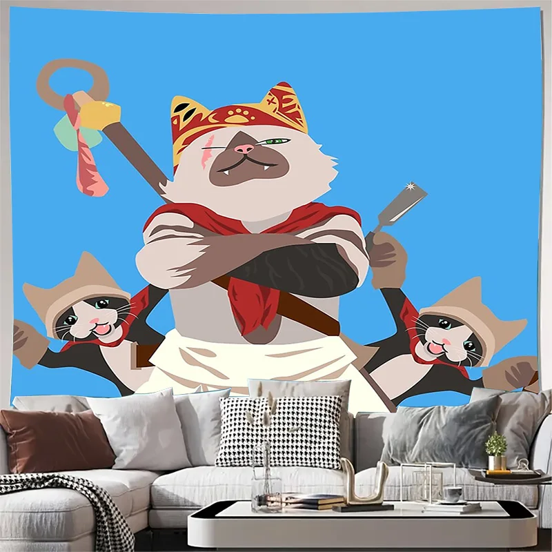 

Аниме Гобелен Японский Настенный Самурай Арт Декор Комната Общежитие Эстетический Домашний Декор Модный Подарок Уникальное Настенное Искусство Крутая Комната Деко