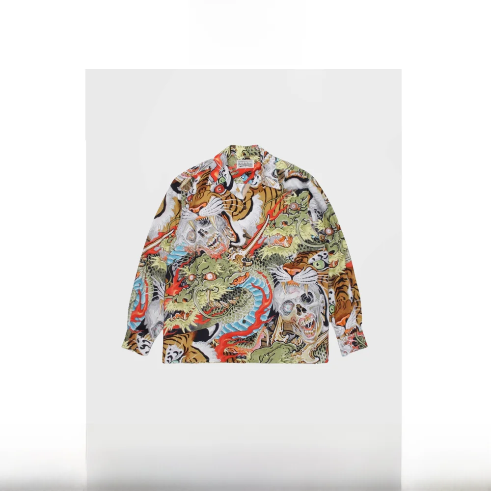 

Футболка Long Sve Skeleton Tiger Totem с принтом, свободного кроя, из тонкого материала, повседневная, с эффектом притягательности, в стиле Hawaii Sle