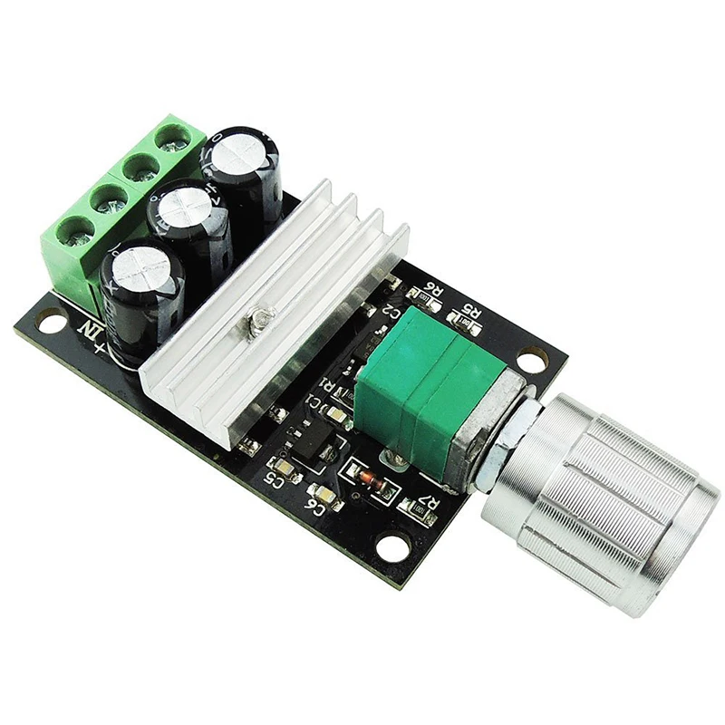 10-60V 20A PWM DC Motor Speed Controller Switch DC Current Voltage Regulator PWM High Power Drive Module 60A 12V 24V 36V 48V